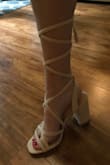 I read a few reviews that said they run slightly large so I ordered a half size down and glad I did. PERFECT fit! So cute and have cushion in the heels. Haven't worn out yet but can't wait to! - Rachel G.