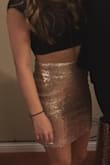Wore this for NYE and got tons of compliments! It fit great and true to size. It was good length for dressing up for a night out. - Sharna A.