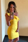 The dress is beautiful ! Love the fit and I received many compliments . - Kathleen L.