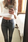 I wanted low-to-non-stretch skinny jeans and I wanted them to be very fitted. I went through the size chart and picked a 24 (good for 24-25" waists). I was a little scared that these might be a bit tight for my wide hips, but I really don't like when they're too loose on the waist. Anyhow, these are now my favorite jeans. I also love the wash and the 28" inseam was perfect for my height. - Beatriz V.