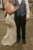 I wore for after my wedding. We went to the hotel bar and the amusement park next door.
The boning is super nice. Love the detail. It's a little long, not enough to trip over. Well worth the money. - Randi S.