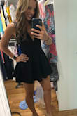 This dress/skort looks great on! It is really short so has to be right occasion to wear. It's perfect for my vacation! - Bonnie N.