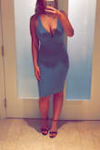 Awesome dress for a night out in Vegas. It is super tight so it keeps everything held in. I was worried about my Spanx thong showing, but my friends said they couldn't see it through the fabric. Recommend! - Nancy S.