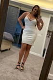 Loved this dress. I got so many compliments when I wore it out for my bachelorette party. It's very comfy and is a little stretchy. - Angelina M.