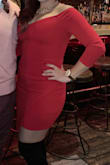 I wore this dress for Valentines Day and my fiance loved it! The quality of the material is very good and it has some stretch to it. It was the perfect red I was looking for and went perfect with my thigh high boots. - Angelina M.