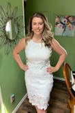 I felt so beautiful in my set from Lulus at my bridal shower! Everyone commented on how well it flattered my shape and was perfect for a summer bridal shower. I am happy about my purchase because I can wear the pieces separately as well as together. - Sydnee T.