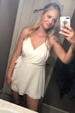 This romper/dress was very pretty I just had 2 issues with it. The first was that it is VERY sheer. In the front not so much because there is that extra layer but the back is very sheer - (even a white thong could be seen). I ended up not even wearing underwear because every single thing I tried was visible. (Kinda tmi sorry) lol. Secondly, it's very short. Mind you, I am 5'11 but I own several rompers in size L and they are all decent length. This was riding up my behind allll day and I was very uncomfortable. It is super cute though! But I do recommend ordering a size up! - Haley D.