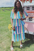 Wore this dress to the Hampton's to a Vineyard on a girls trip. This dress is everything, got so many compliments. - Sereta S.