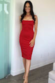 I was on the border of small and medium, and am glad I got the small! It fits like a glove and I got endless compliments on this dress. - Kendra W.