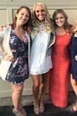 Great quality dress! It has a sheer under layer to make it not see through. Got a lot of compliments at my rehearsal dinner with this dress! - Claire G.