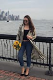 I use this to dress up or down, it's exactly as it's pictured. Better for fall/ spring and summer evenings or nights! Great piece! - Martha K.