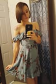 Originally I got this in an XS but it turned out too short so I exchanged it for a small. It definitely needs ironed out of the bag but it fits wonderfully. It's comfortable and stylish. - Lauren W.