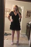 Love this dress, got it for Hoco and it fits great! All I can say is that it runs a little big in the shoulders and I'm the same height as the model, if you have wide hips I'd suggest sizing up - Lauren A.