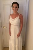 Ordered a few dresses and this was definitely the winner. Love the back and how comfortable this was. I did have to have bra padding sewn in but other than that I loved this dress for my special day! - Melanie A.