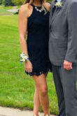 I'm tall and was worried about the dress being too short but the large fit great !! Super comfy and beautiful - Brittany W.