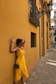 I wore this dress on my honeymoon. It was perfect, breezy, and light, but definitely runs big. I ordered a medium but I wish I had gotten a small. - Keslie N.