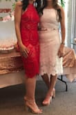Ordered this dress in M, then had to order again in a smaller size because the top was way too big on me. S fits me great. - Ivone L.