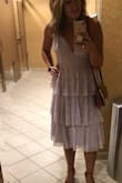 Great quality and great fit!! Love the length since I am tall it was perfect! The top was a little big but straps are adjustable! No bra needed but did use dress tape and didn't even really need it! 
Overall, great dress got so many compliments! - Megan T.