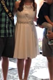 This dress was perfect for my bridal shower, it hit just at the knees so was super appropriate for the setting and the swing of the dress made me feel beautiful and carefree. Fabric feels great and higher quality than I expected, Highly recommend! - Jill S.