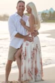 Perfect for our beach photo shoot. It's a little long I'm pretty tall, but then again I was barefoot. The top button broke quickly but honestly I didn't really care. Beautiful dress. - Kat M.