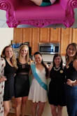 Looked great and fit perfectly! 
Didn't have any issues putting it on or taking it off. Totally recommend the all white one for anyone that is have a bachelorette. - Julianne C.