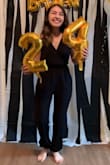 I ordered this to wear to my birthday party and loved it! Since I'm so short it's hard to find jumpers that fit well, but because the top is adjustable and the bottoms already have a slight "scrunched" look at the ankles, I was able to wear without any alterations. Got several compliments as well. Thanks Lulus! - Adriana T.