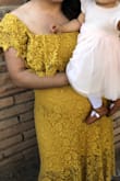 I bought this for a wedding in Mexico. Worked out perfectly as I was still nursing my daughter. I wish the fit from the waist down was more form fitting. - Bernice V.
