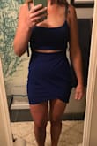 I ordered several dresses and this one in royal blue ended up being my favorite. Unfortunately the first one had a snag so I re ordered a second one that also had a stitch defect. Lulus customer service was great and is taking care of the situation. Great dress and service. :) - Kasey M.