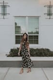 Usually wear a small, but read some reviews that ran a bit large. A trusty styling agent recommended an XS for me. The waist is stretchy and there's room for any cup size. Absolutely feel so comfortable and lovely in it! - Maria F.