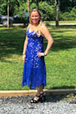 Loved the color and lace detail! It was perfect for a summer Cape Cod wedding! - Emily S.