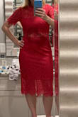 I ended up with the tomato colored version of this dress, I had a similar pink in a different style dress. - Katie M.