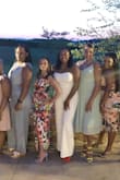 The jumpsuit fit perfect, The material isn't as thick as I would have liked, so undergarments were tricky with the off white color. It is very long I wore 4 inch heels and it was still long, so keep that in mind. - Starr J.