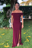 There is nothing NOT to love about this dress! It fits like a glove. 
Since I am short, it runs a bit long so I habe to have it altered just a little. 
I can't wear it for the upcoming ball! - Anke L.