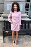 great dress! didn't need any adjustment because it ties at the waist. the color is lovely . - Angela N.
