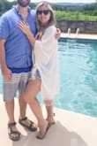 Being one size fits all, the coverup runs a bit large but it's super cute. I also tied it at the side which made for a cute look. Love the tassels. Can't also wait to take it along to use during my honeymoon. - Deidre O.