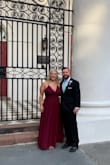 This dress was perfect for an August wedding! It was about 5 inches too long, so I had to have it hemmed, but well worth it. I got SO MANY compliments. The large was perfect besides length and I had about an inch right under my bra line taken in. - Bailey B.