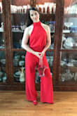 This jumpsuit is amazing! I wore it to my sister's wedding and got so many compliments. It fits like a glove. I got the pockets taken out because they showed through at the front, but other than that it was great. - Caitrin E.