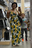 This Jumpsuit was fantastic on! I would suggest some sticky tape for the girls because if you have a bigger chest like myself they will be everywhere! I used a bralette the second time I wore this! - Angelina H.