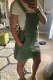 I was nervous about this because I have a big butt, hips and athletic thighs but the large was plenty roomy and does not ride up when I'm walking. Very cute and highly recommend mend!! - Emily W.