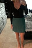 Very nice skirt for fall. Can wear it multiple ways. It's a little big but wouldn't change the size! - Emily G.