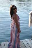 Obsessed with this dress. I'm short so it was a bit long but it was perfect for a summer date night. Felt sexy and comfortable, not to mention the colors and pattern are so unique and beautiful. This is a must have! - Pilar L.