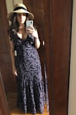 I absolutely love this maxi dress. I listened to the other reviews and sized down and it fits perfectly. I even ordered another one in pink. Get it, you won't be disappointed. - Michelle W.