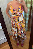 I wanted to love this because it looked so beautiful on the model. I ordered a medium as I have a bigger bust. It ended up making me look frumpy up top. I think if the material had a little stretch it may have been better. Had to return. - Ashley C.