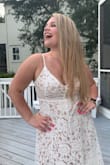 I wore this dress for both of my bachelorette parties and I received TONS of compliments.   The fit was perfect, and I was able to go braless and still feel comfortable, which is very rare for me.   The only small critique I would have is that the straps are kind of thin, and I wish they were just a little thicker.    But overall I am pleased with the dress, and I love it so much I just ordered it in all of the available colors. - Megan E.