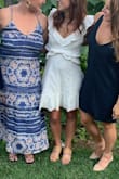 I wore this for my rehearsal dinner at a winery and it was perfect! It got lots of compliments. It was fancy enough for my rehearsal dinner, but I feel like it's a cute sundress that I could dress down with sandals on vacation. Highly recommend! - Megan S.