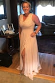 This dress is so elegant and comfortable! Love the fit and color! Very classic looking. - Laura F.