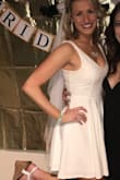 This dress was a perfect length! I have very long legs and was a bit worried at first, but it is just right. The top gives just the perfect amount of covering! - Sarah J.