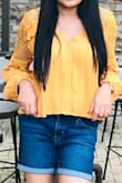Stylish and fits perfectly! Wonderful top for summer and lovely color. - Kavya