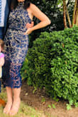 I wore this to a wedding ceremony and I received so many compliments. It really is a gorgeous dress. It's a little big in the mid section and bunched slightly, but it doesn't ruin the look of the dress. Highly recommend! - Halee R.