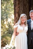 I loved this very comfortable dress!  It was light and airy and perfect for my outside wedding.  I didn't even have to wear a bra because of the light padded cups.  I only had to alter the shoulder straps.  I was so pleased with them long length because I'm 5'11. - Lauren H.